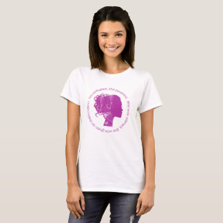 T-shirt Néanmoins, elle a persisté (le magenta)