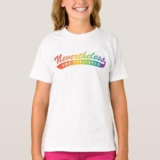 T-shirt Néanmoins, elle a persisté. Pièce en t raglane