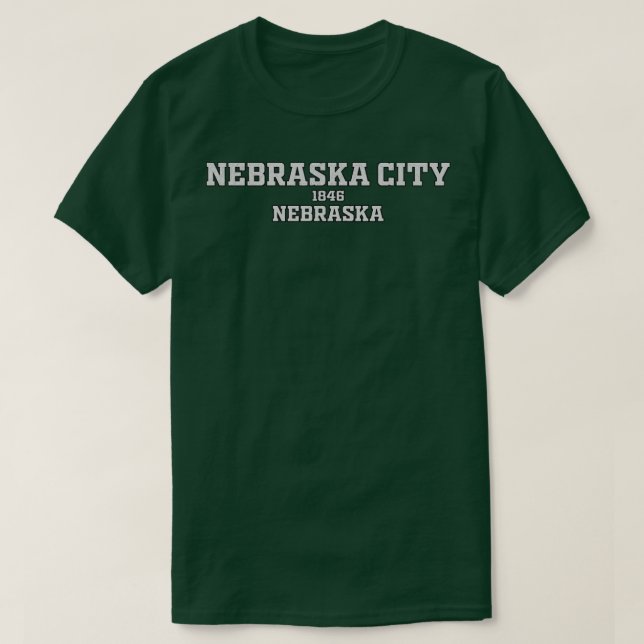 T-shirt Nebraska City Nebraska (Design devant)