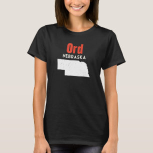 T-shirt Nebraska États-Unis Amérique Voyage Nebraskan Ord