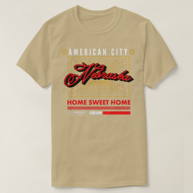 T-shirt nebraska nebraska (Design devant)