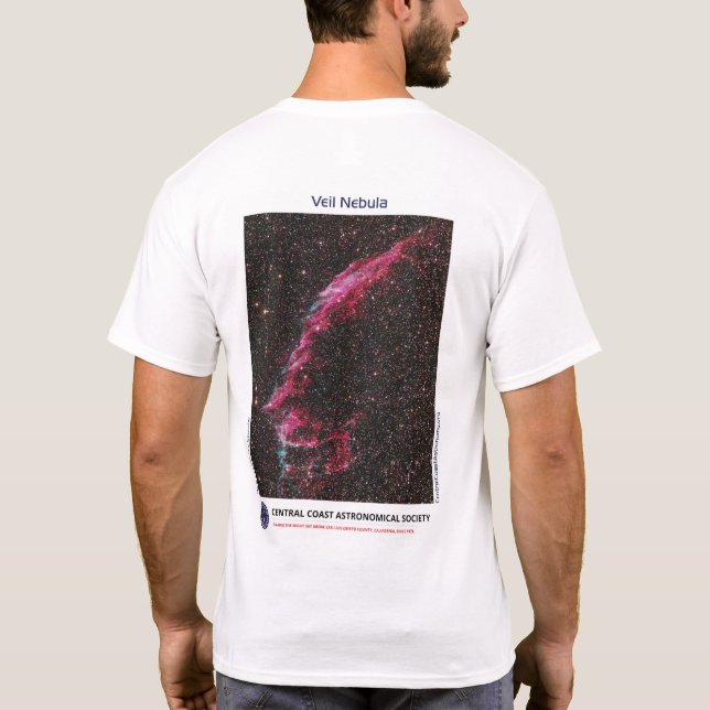 T-shirt Nebula du Voile par Lee Coombs Front et Back Tee (Dos)