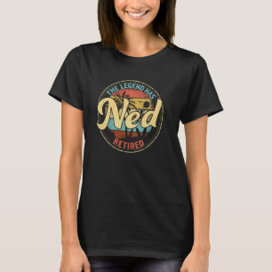 T-shirt Ned Legend A Retraité Personnalisé La Retraite