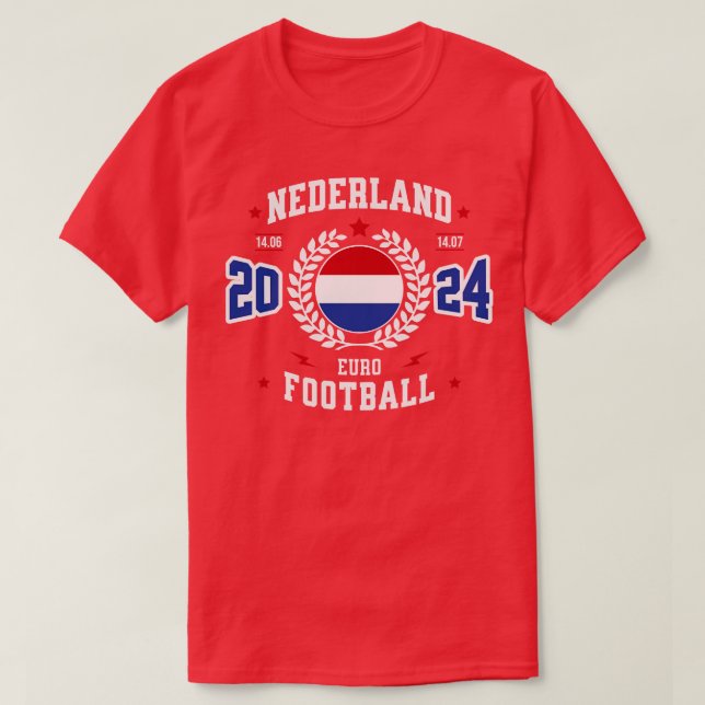 T-shirt Nederland 2024 Supporter (Design devant)
