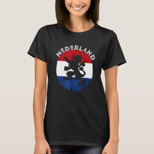 T-shirt Nederland Dutch Flag Emblem Dutch Pride Holland Ne