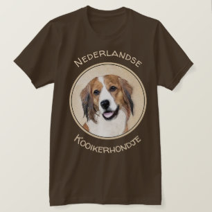 T-shirt Nederlandse Kooikerhondje Peinture - L'art du chie