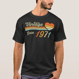 T-shirt Née En 1971 Femmes D'Anniversaire