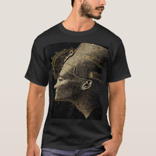 T-shirt Néfertiti Ligne d'art de silhouette moderne