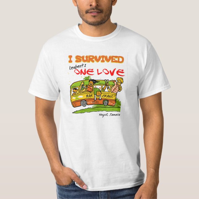 T-shirt Negril une pièce en t de rampement de barre (Devant)