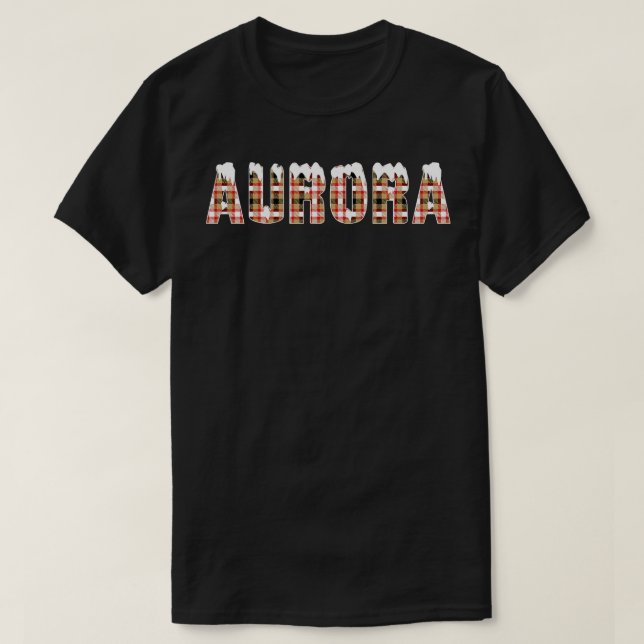 T-shirt Neige aurora (Design devant)