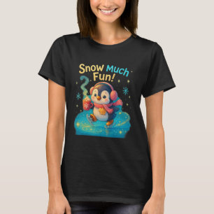 T-shirt Neige beaucoup amusant Pingouin mignon Design de N