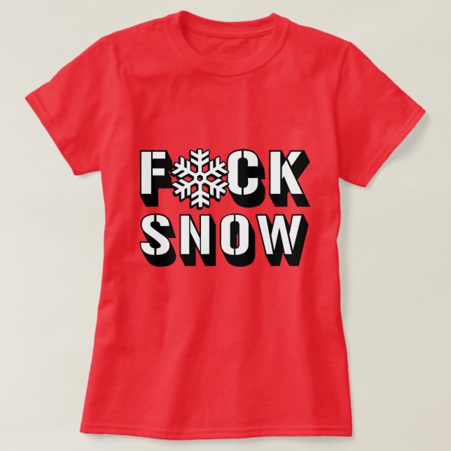 T-SHIRT NEIGE DE F - .PNG (Design devant)