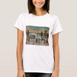 T-shirt Neige en avril par Maurice Prendergast, Art Vintag