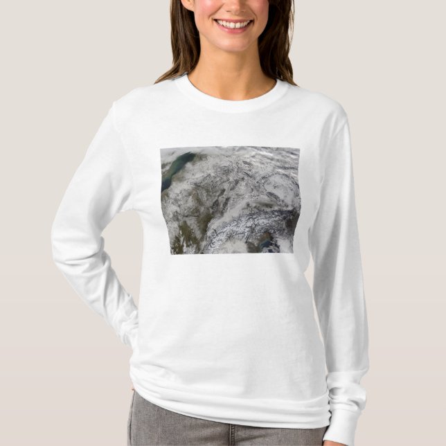 T-shirt Neige en Europe (Devant)