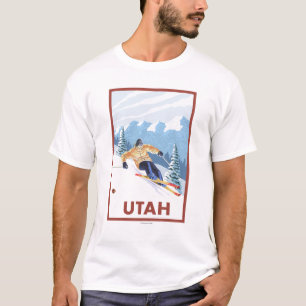 T-shirt Neige inclinée SkierUtah