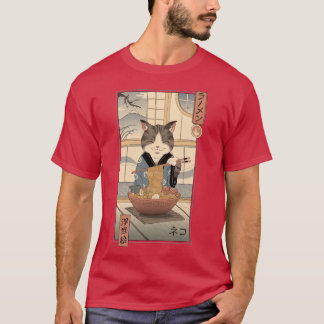 T-shirt Neko Ramen Ukiyoe