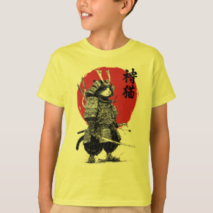 T-shirt Neko Samurai