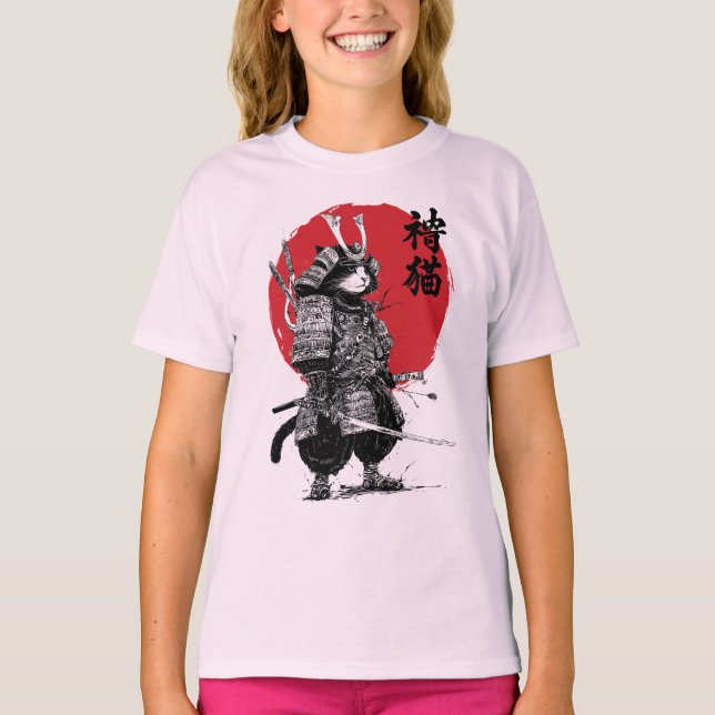 T-shirt Neko Samurai (Devant)