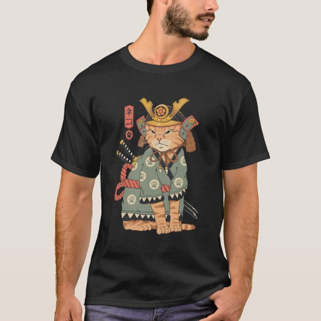 T-shirt Neko Samurai (Devant)