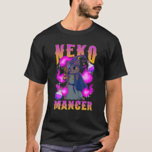 T-shirt Nekomancer Drôle Magie Chat Kawaii Neko Mage