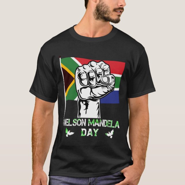 T-shirt Nelson Mandela Day Histoire noire (Devant)
