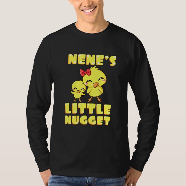 T-shirt Nenes Little Nugget Chicken Grand-mère Fête des mè (Devant)