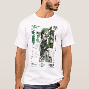 T-shirt Neo Tokyo Files 007 –Anime Techwear Éco-Cyberpunk