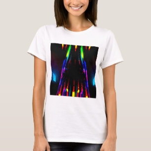 T-shirt Neon Abstract Design - Art Gras D'Obtention D'Oeil