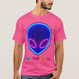T-shirt Neon Alien Head