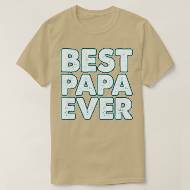 T-shirt Neon Best Papa Jamais (Design devant)