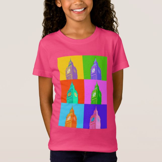 T-Shirt Néon Big Ben d'art de bruit (Devant)