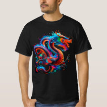 T-shirt Neon Dragon