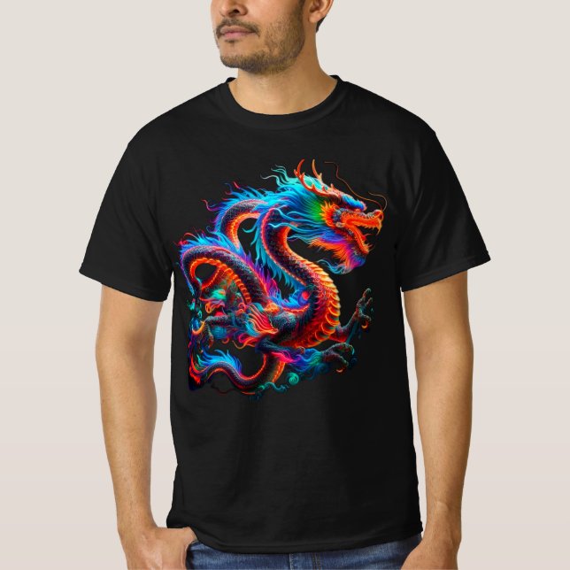 T-shirt Neon Dragon (Devant)