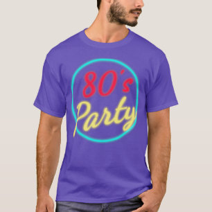 T-shirt néon du parti des années 80