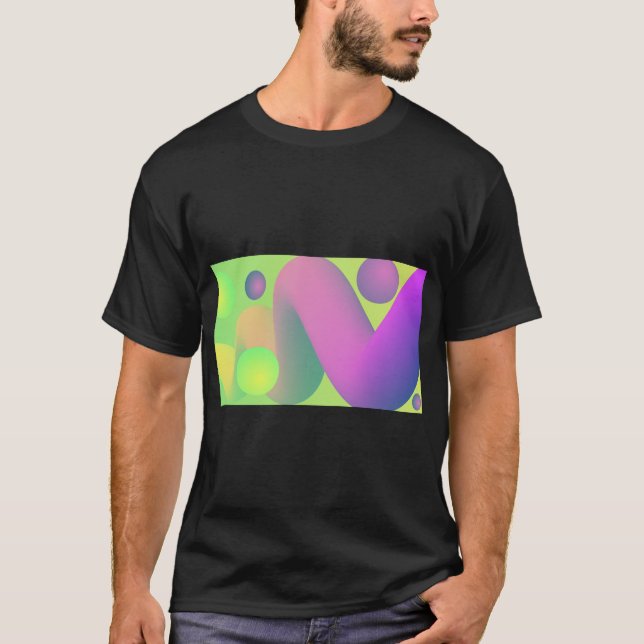 T-shirt Neon Gradient Party Vibes Tee (Devant)