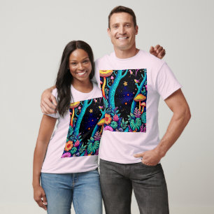 T-shirt Neon Imaginaire Forêt Design de nuit