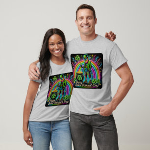 T-shirt Neon Leprechaun Vibes : Saint Patrick's Day