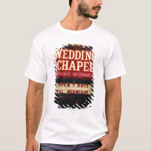 T-shirt Neon Mariage Chapelle Connexion Las Vegas, USA