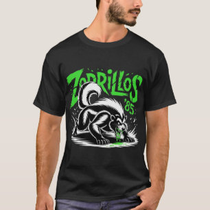 T-shirt Néon Mouffette Zorrillos '85 Graphique Rebelle Tox