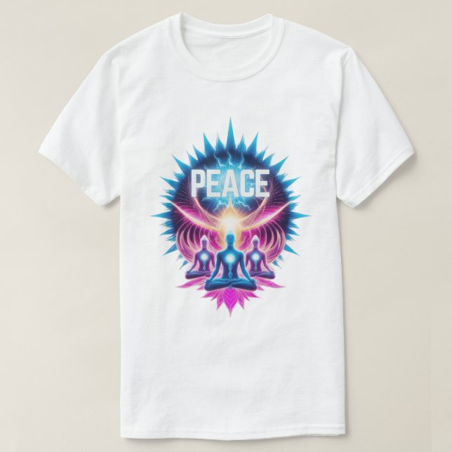 T-shirt Neon Nirvana - Trouver la paix (Design devant)