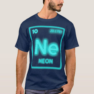 T-shirt Neon Périodique Table Élément Pun Chimie Nerd 1