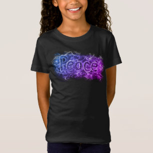 T-Shirt Neon Pink Pink Purple Mot Funky Art Psychélisé De 