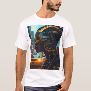 T-shirt Neon Pulse : Sentinelle Cybernétique