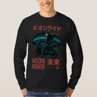 T-shirt Neon Rider - Japonais Cyber-esthétique