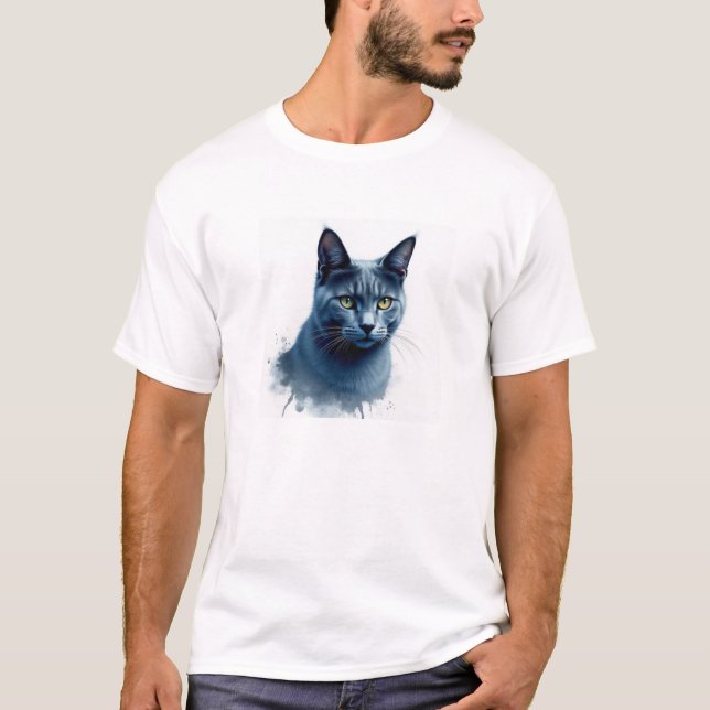 T-shirt Neon Sorrow : Grunge Russian Blue (Devant)