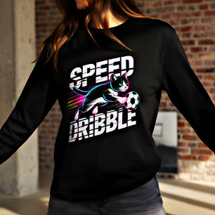 T-shirt Neon Speed Dribble Football - Chats Amateurs de Fo