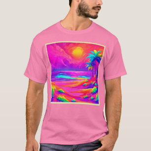 T-shirt Neon Sun & Beach Bliss