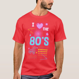 T-shirt Neon Vintage Geek girl