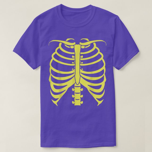 T-shirt Neon Yellow Skeleton Tee  (Design devant)