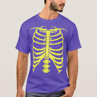 T-shirt Neon Yellow Skeleton Tee